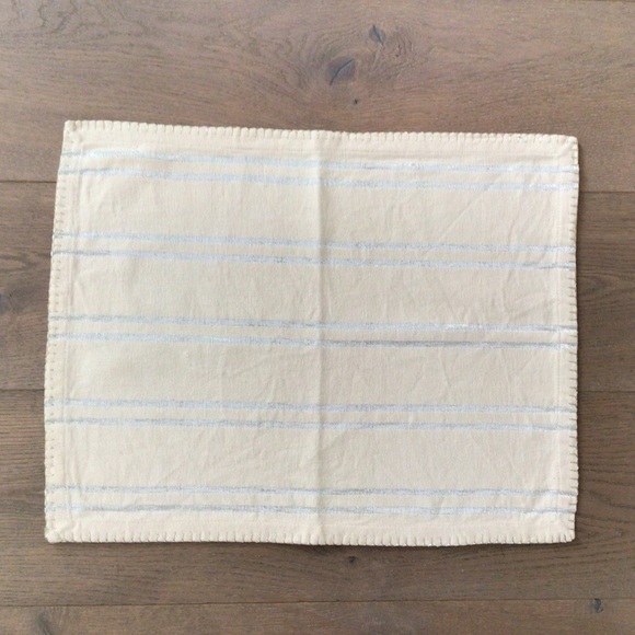 Anthropologie Placemat cotton ivory tone - Picture 9 of 9